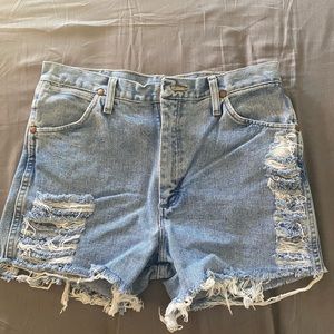 High-waist Vintage Wrangler Denim Shorts SZ 6